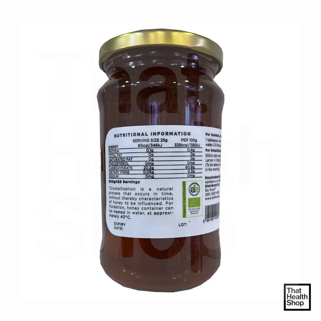 [GO PURE] Linden Honey 100% Organic Product (500g)_03.webp