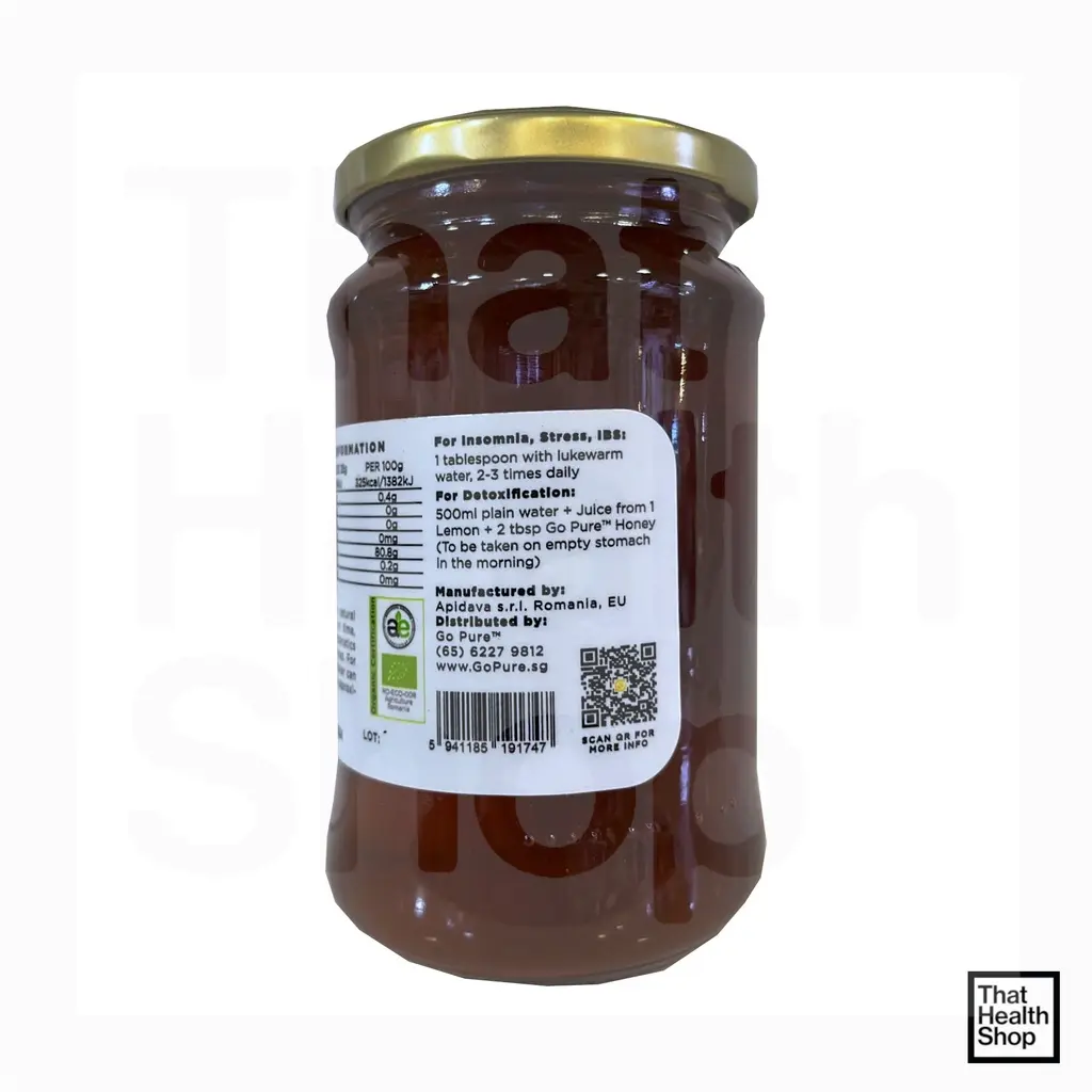 [GO PURE] Linden Honey 100% Organic Product (500g)_01.webp