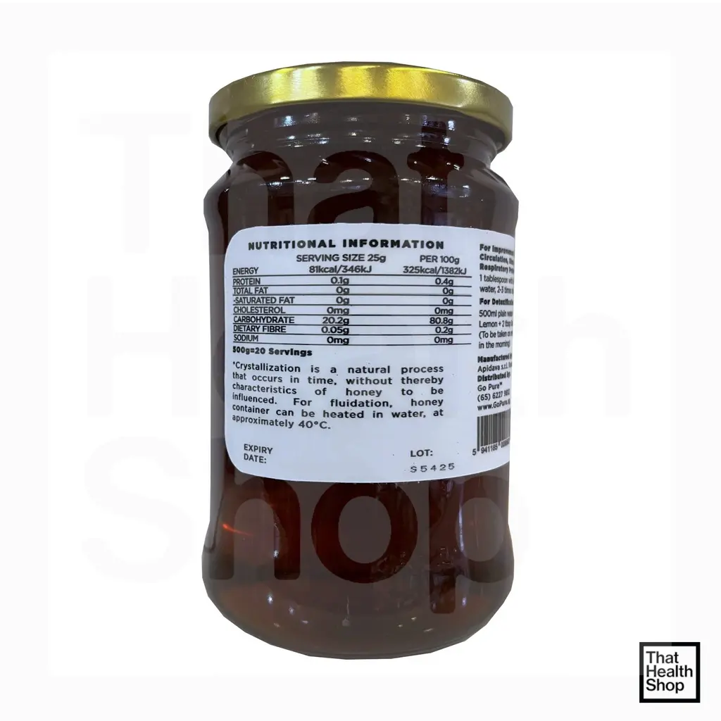 [GO PURE] Acacia Honey 100% Natural Product (500g)_02.webp
