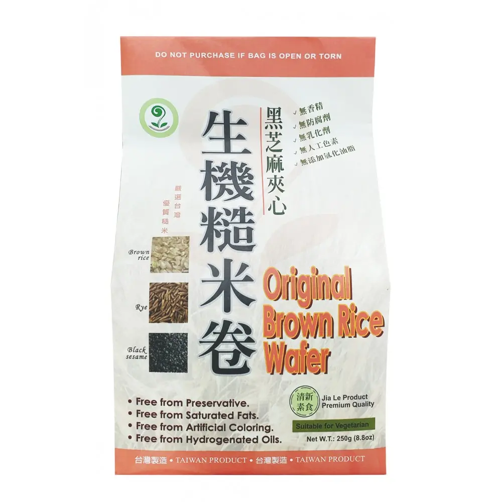 [JIA LE] Original Brown Rice Wafer (250g)