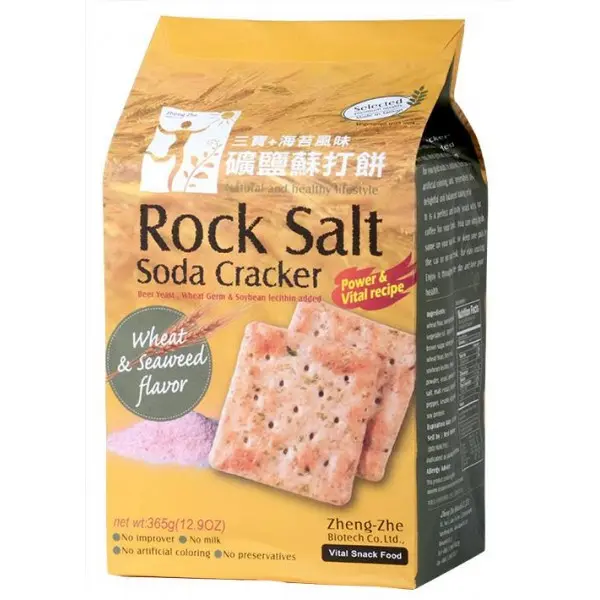 [ZHENG-ZHE] Rock Salt Soda Cracker (Wheat & Seaweed) (365g)