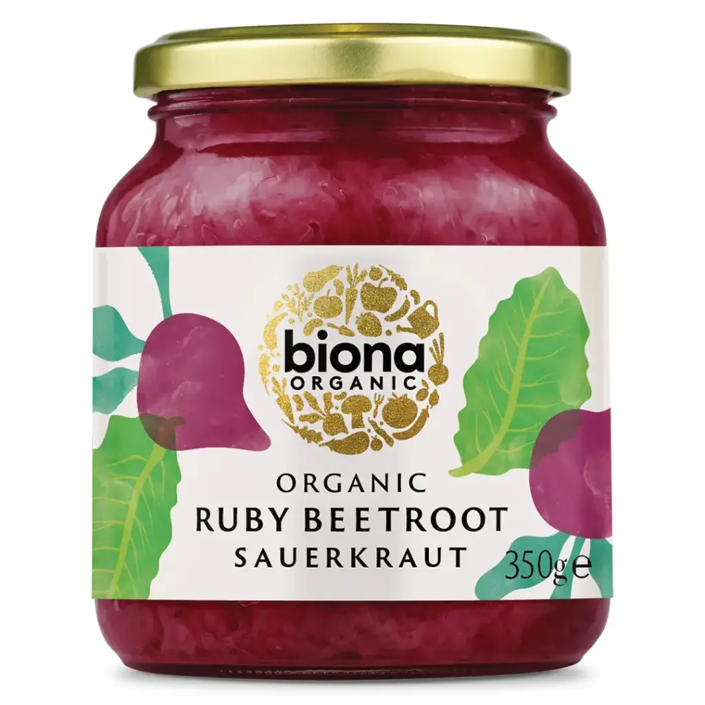[BIONA ORGANIC] Organic Ruby Beetroot Sauerkraut (350g)