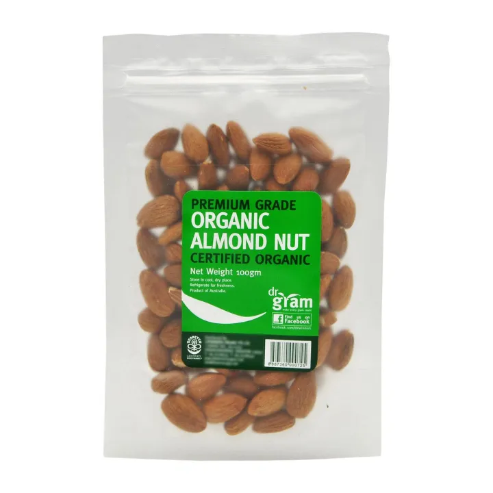 [DR GRAM] Organic Premium Grade Organic Almaond Nut (100g)