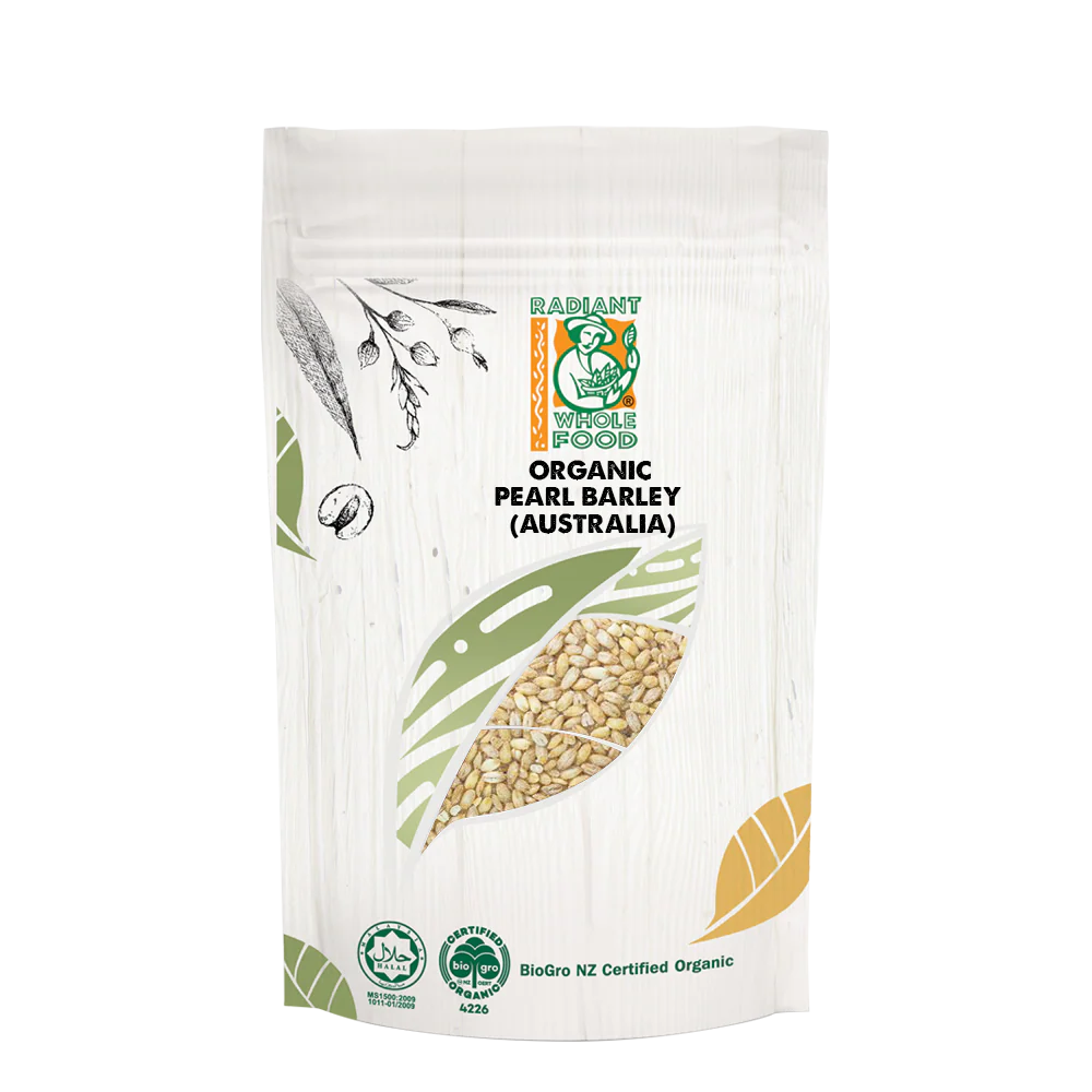 [RADIANT WHOLE FOOD] Organic Barley Pearl (500g)