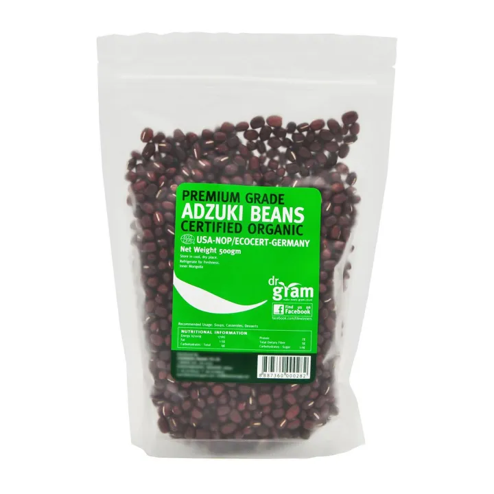 [DR GRAM] Organic Premium Grade Adzuki Beans (500g)