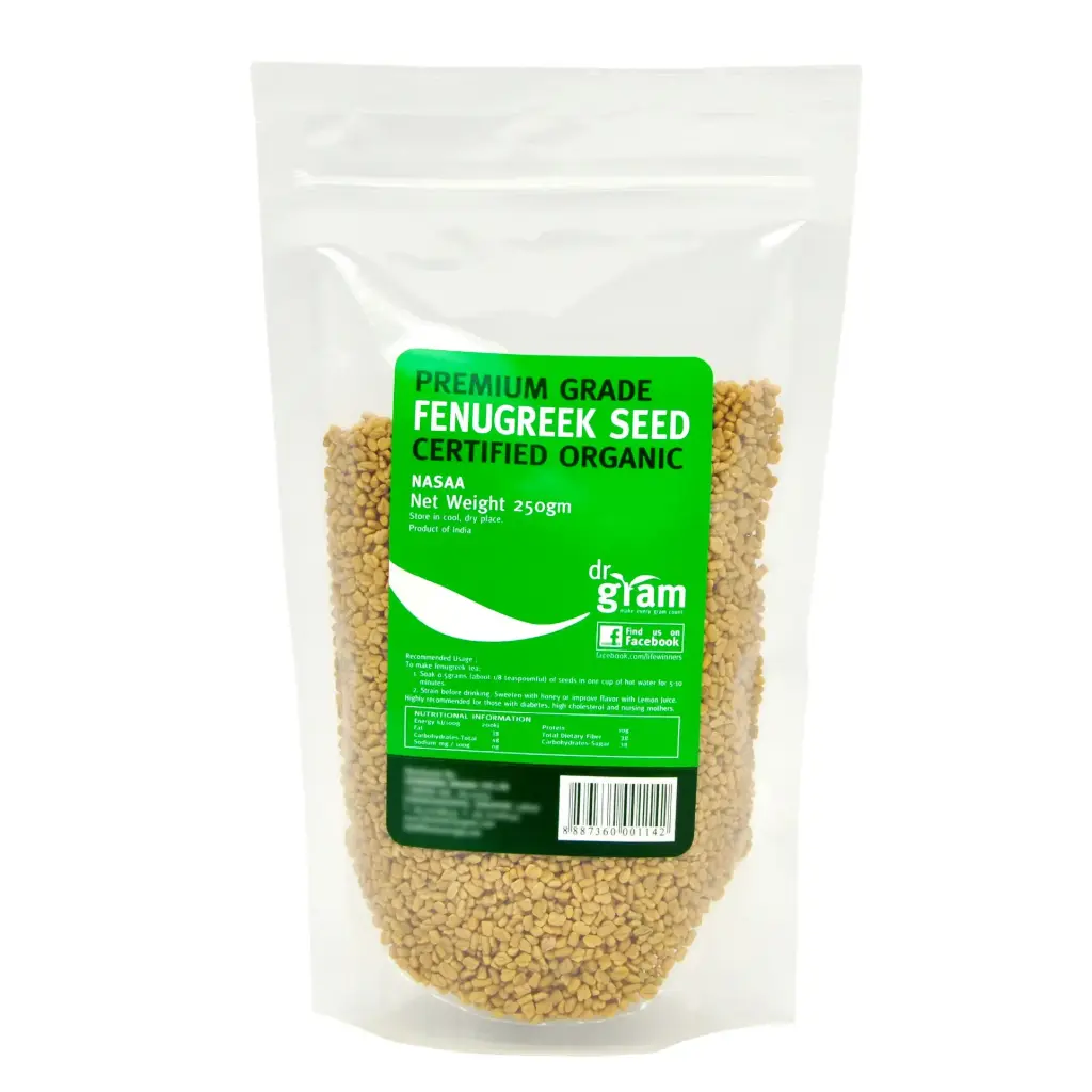 [DR GRAM] Organic Premium Grade Fenugreek Seed (250g)