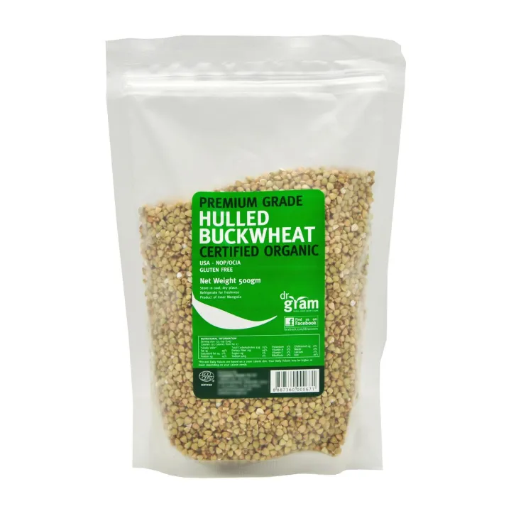 [DR GRAM] Organic Premium Grade Hulled Buckwheat (500g)