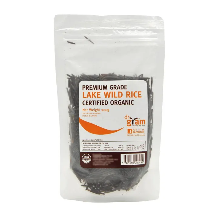 [DR GRAM] Organic Premium Grade Lake Wild Rice (200g)