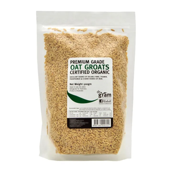 [DR GRAM] Organic Premium Oat Groats (500g)