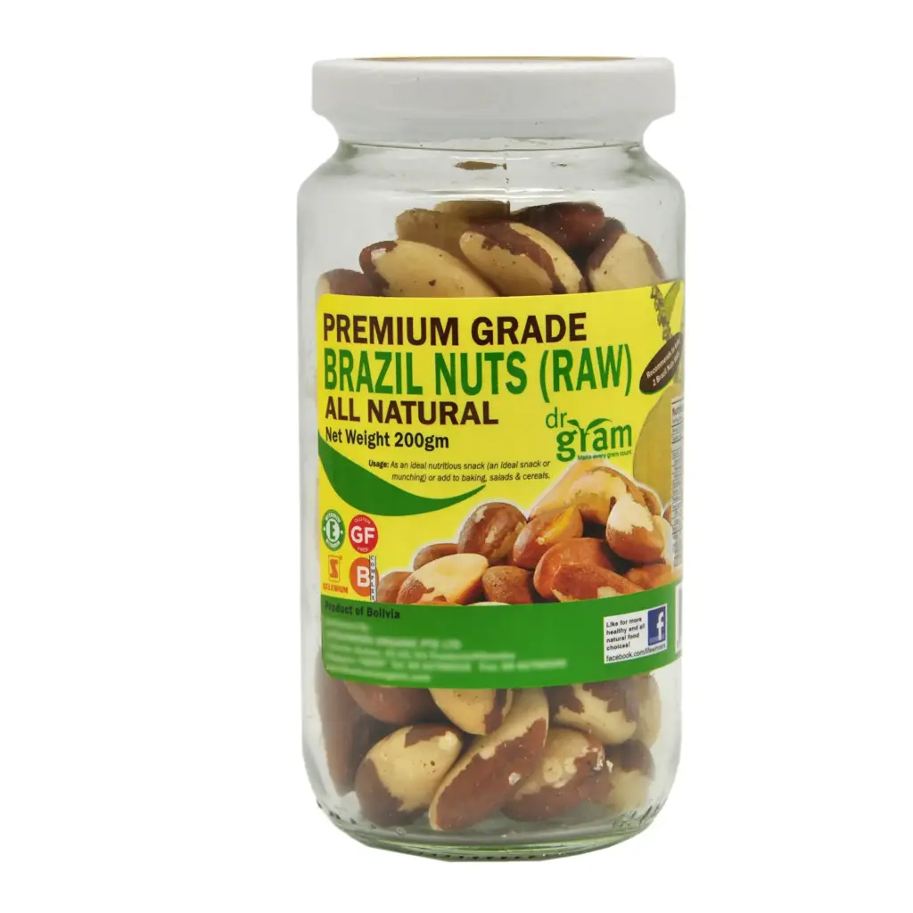 [DR GRAM] Premium Grade Brazil Nuts Raw All Natural (200g)