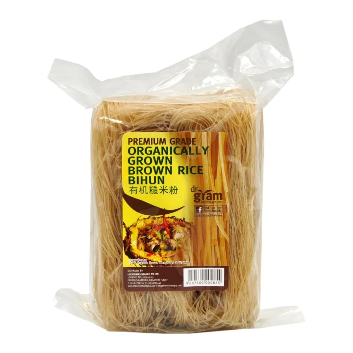[DR GRAM] Premium Grade Organically Grown Brown Rice Beehoon (400g)