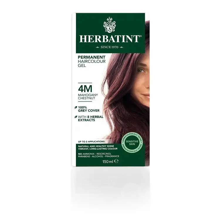[HERBATINT] Permanent Hair Colour Gel 4M Mahodany Chestnut (150ml)