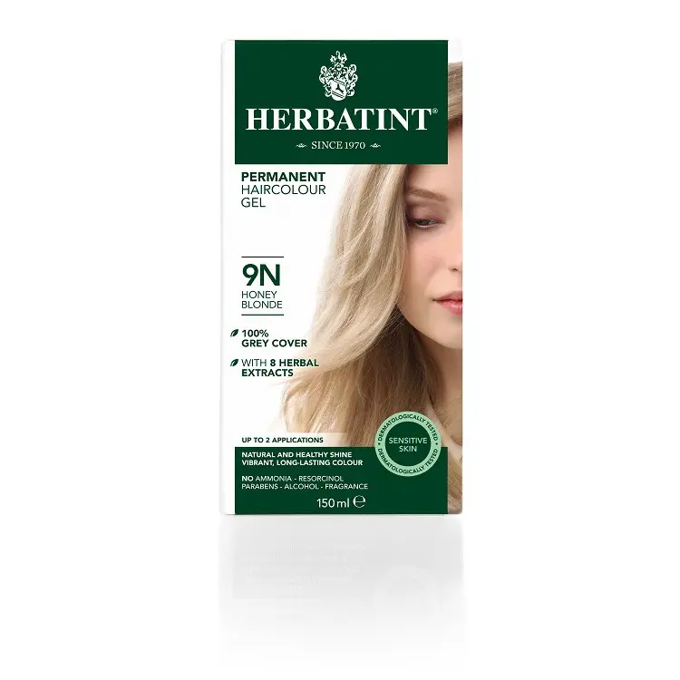 [HERBATINT] Permanent Hair Colour Gel 9N Honey Blonde (150ml)
