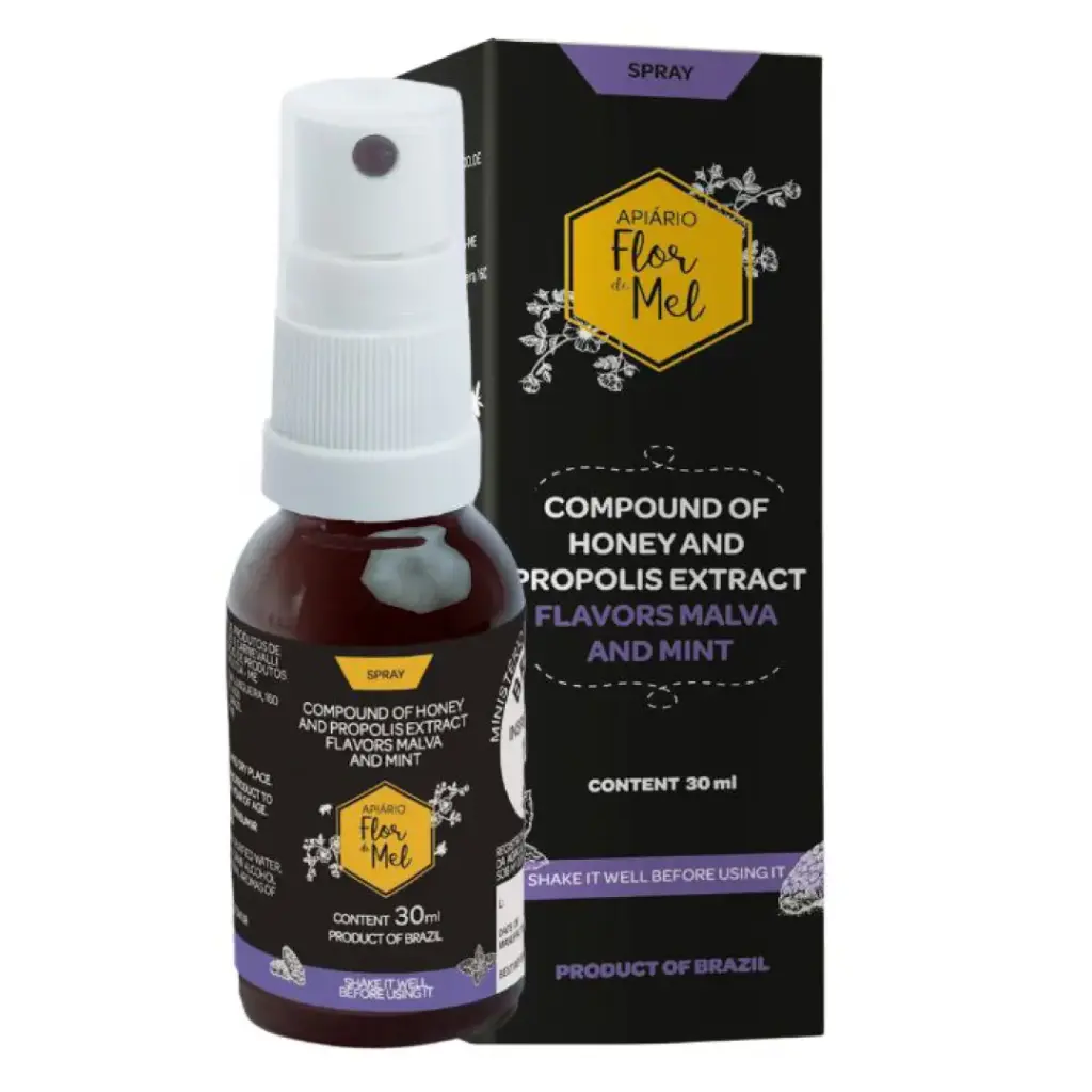 [APIARIO FLOR DE MEL] Honey And Propolis Extract Flavors Malva And Mint (30ml)