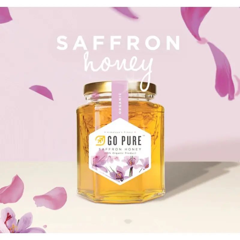 [GO PURE] Saffron Honey 100% Organic Product (400g)