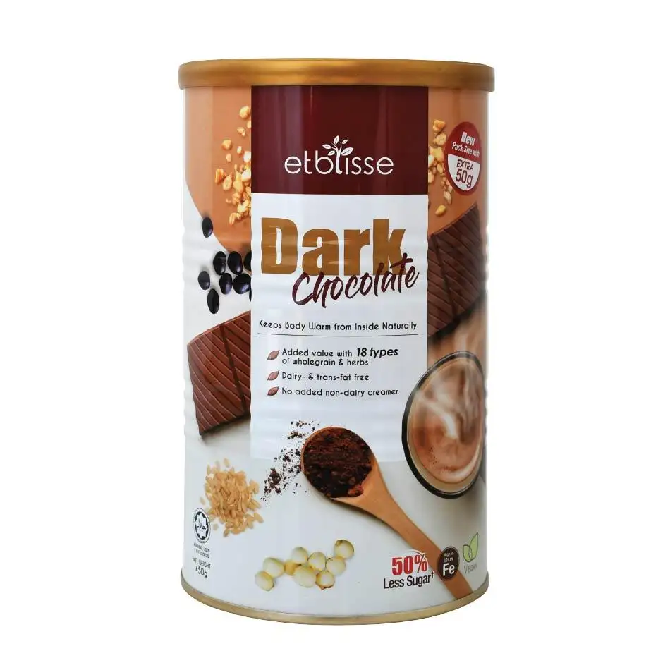 [ETBLISSE] Dark Chocolate Drink 50% Less Sugar (450g)