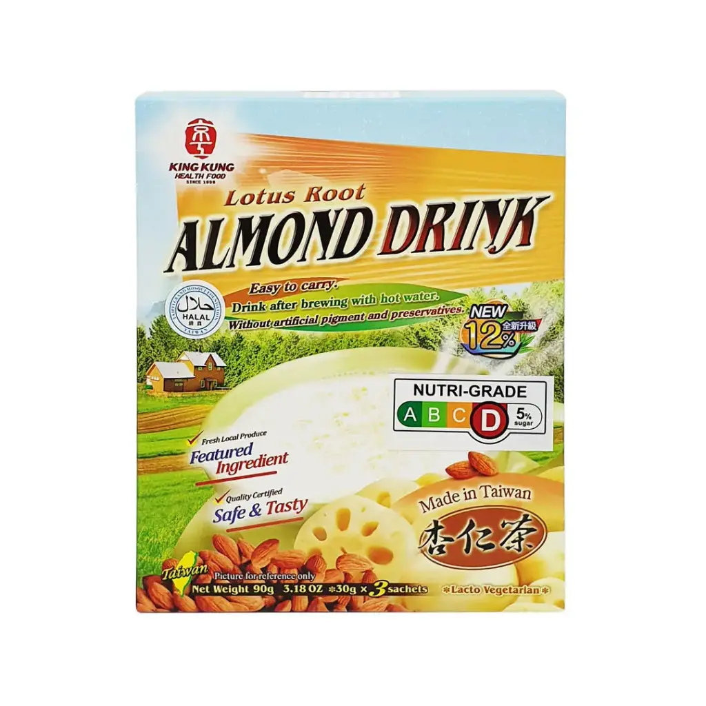 [KING KUNG] Lotus Root Almond Drink Less Sugar (30g x 3 pkt)