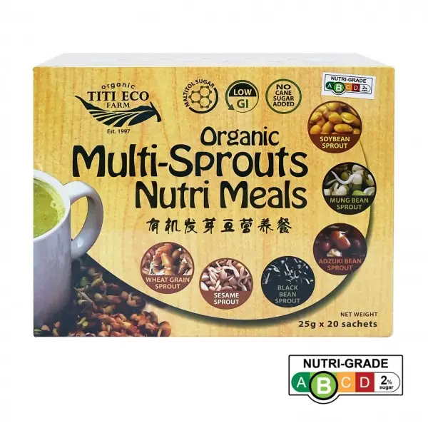 [TITI ECO FARM] Organic Multi-Sprouts Nutri Meals (25g x 20 sachets)
