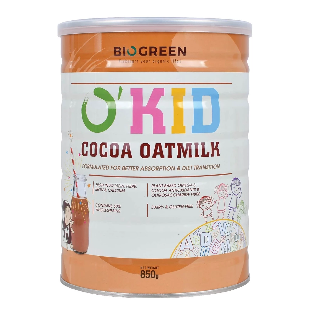 [BIOGREEN] O'Kid Cocoa Oatmilk (850g)