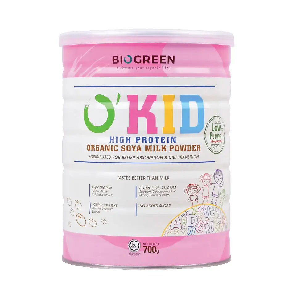 [BIOGREEN] O'Kid High Protein Organic Soya Milk Powder (700g)