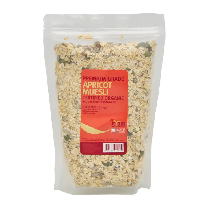 [DR GRAM] Organic Premium Grade Apricot Muesli (400g)