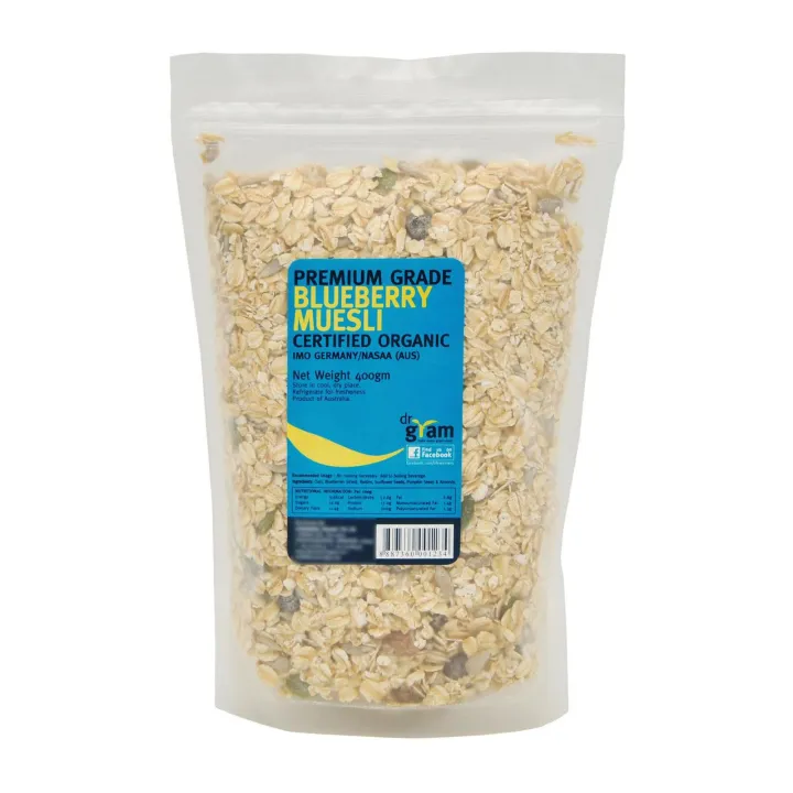[DR GRAM] Organic Premium Grade Blueberry Muesli (400g)
