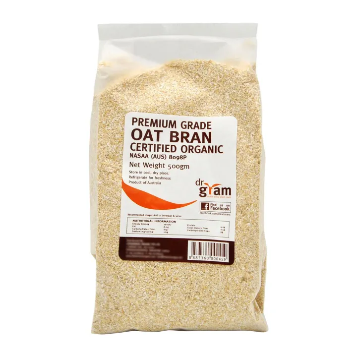 [DR GRAM] Organic Premium Grade Oat Bran (500g)