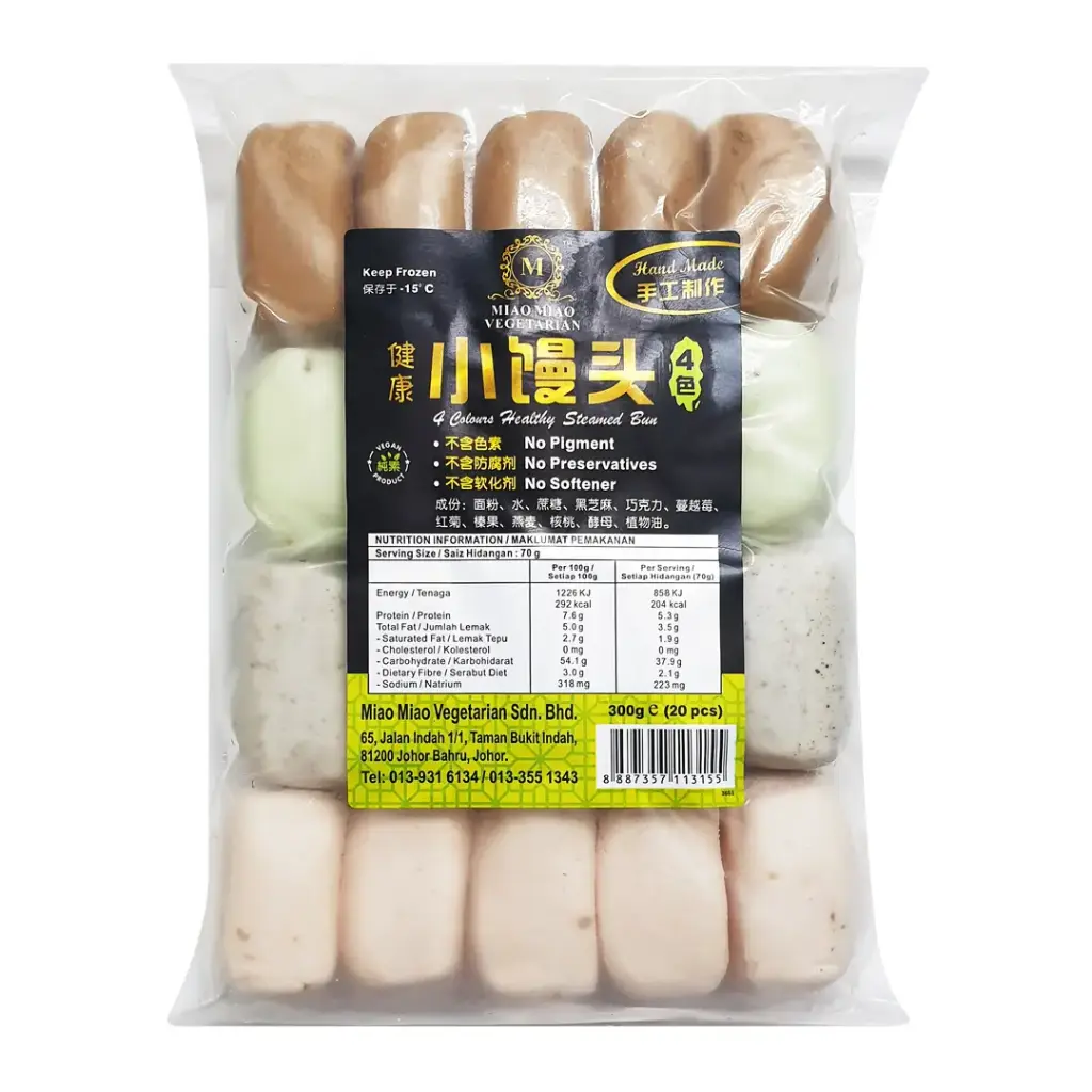 [MIAO MIAO] 4 Colours Healthy Steamed Bun (300g)