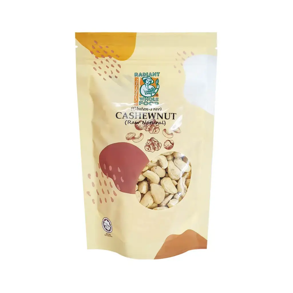 [RADIANT WHOLE FOOD] Natural Cashew Nut (Gluten-Free) (200g)
