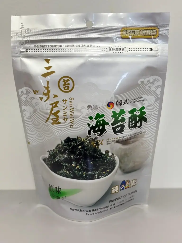 [SAN WEI WU] Korean Style Crispy Seaweed (Original) (50g)