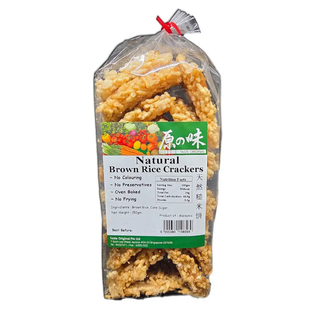 [TASTE ORIGINAL] Natural Brown Rice Crackers (150g)