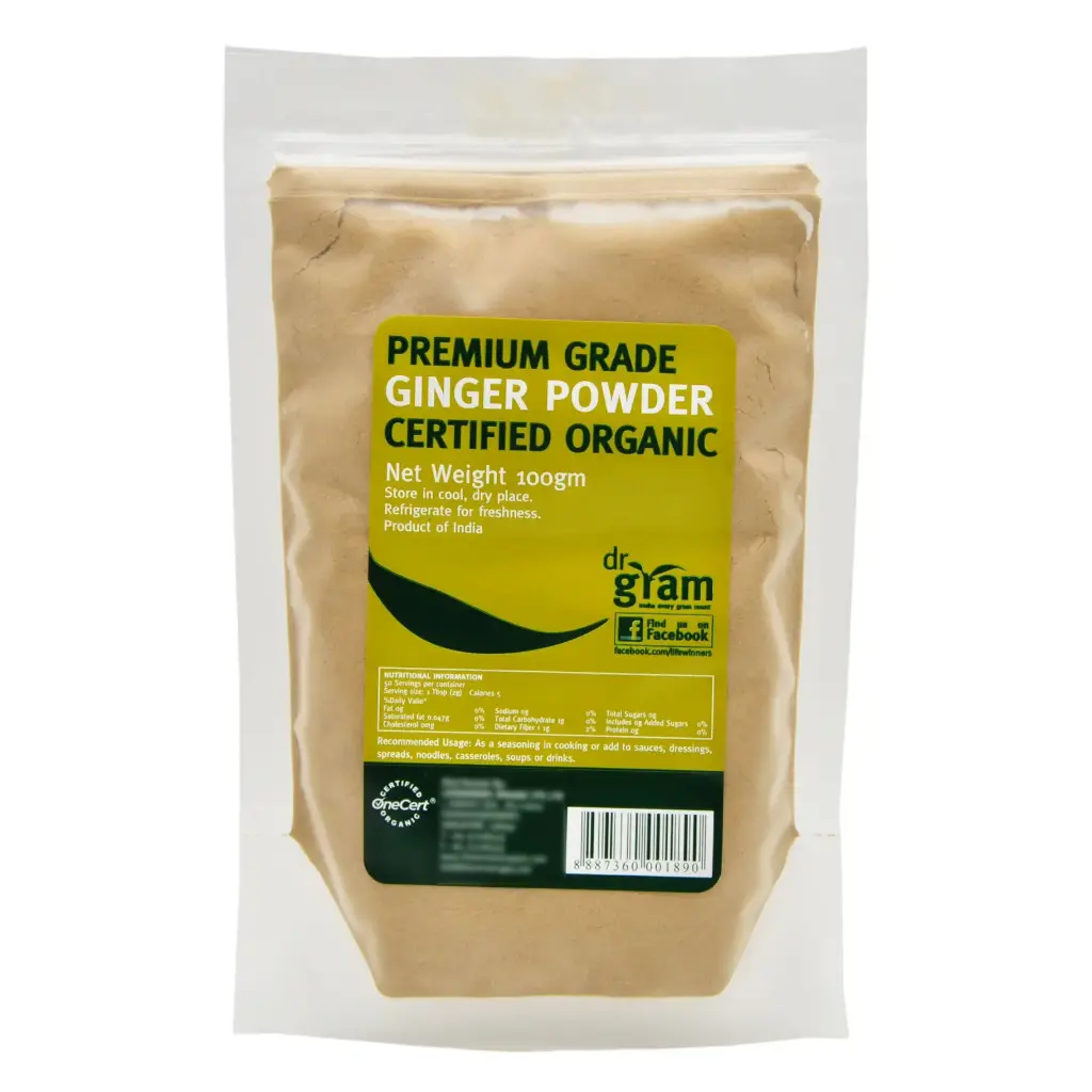 [DR GRAM] Organic Premium Grade Ginger Powder (100g)
