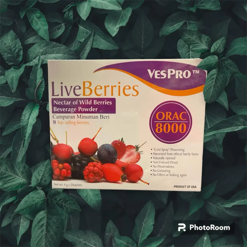 [VESPRO] Liveberries Nectar Of Wild Berries Beverage Powder (4g x 20)