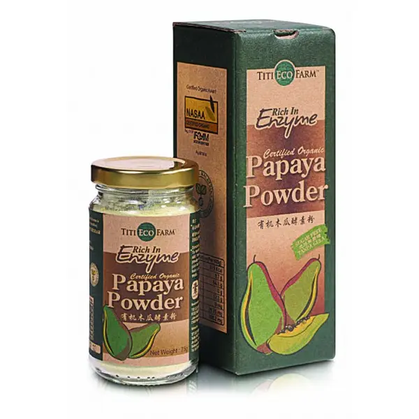[TITI ECO FARM] Organic Papaya Powder - Bottle (75g)