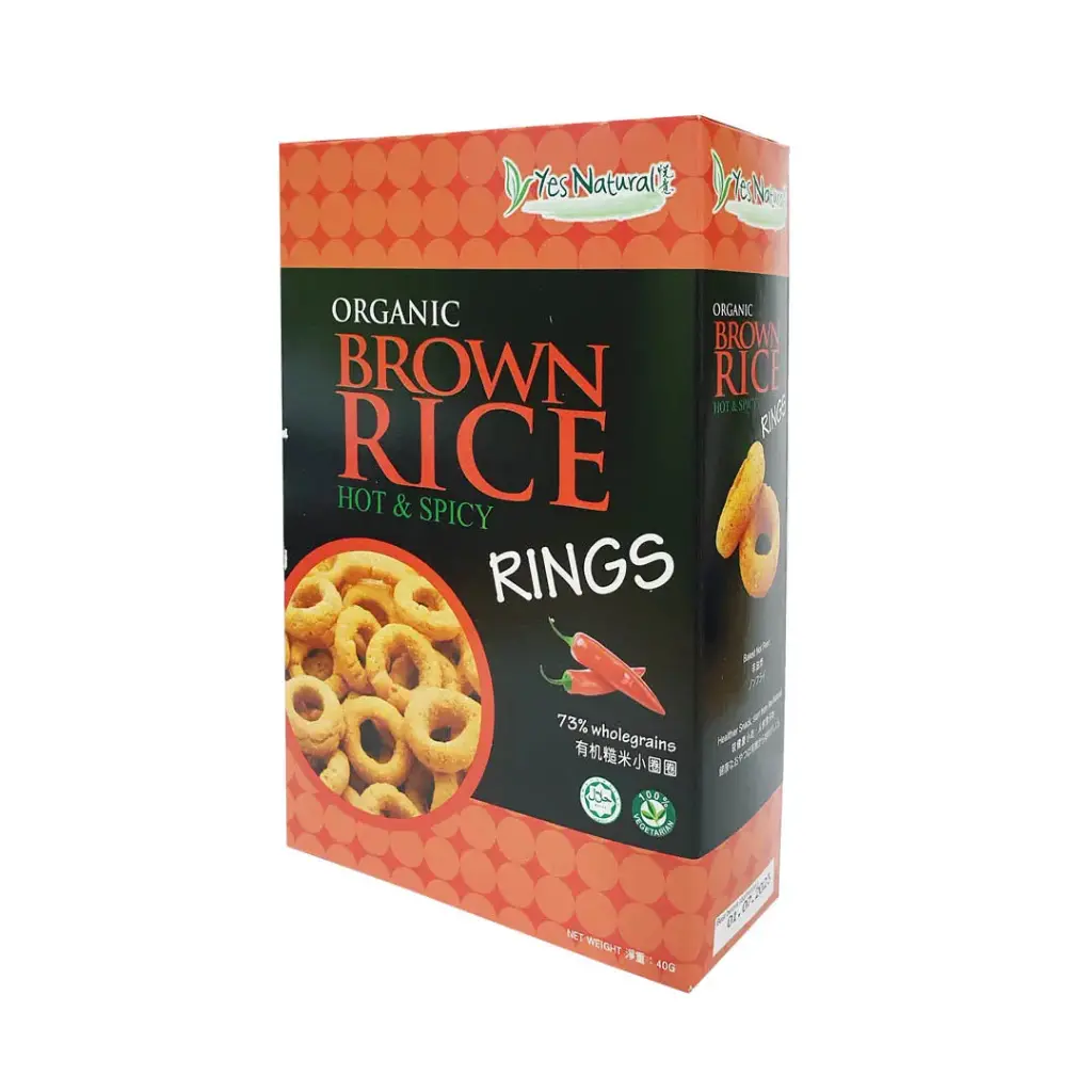 [YES NATURAL] Organic Brown Rice Ring Hot & Spicy (20g x 2)
