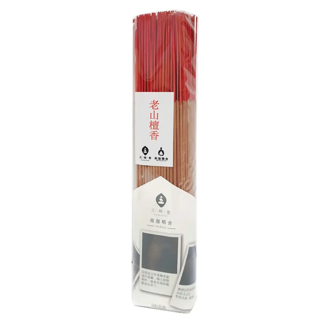 [三昧香] Sandalwood Bamboo Stick Incense (32cm x 500 sticks)