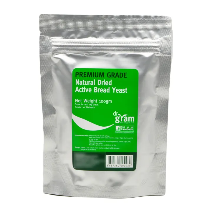 [DR GRAM] Premium Grade Natural Dried Active Bread Yeast (100g)