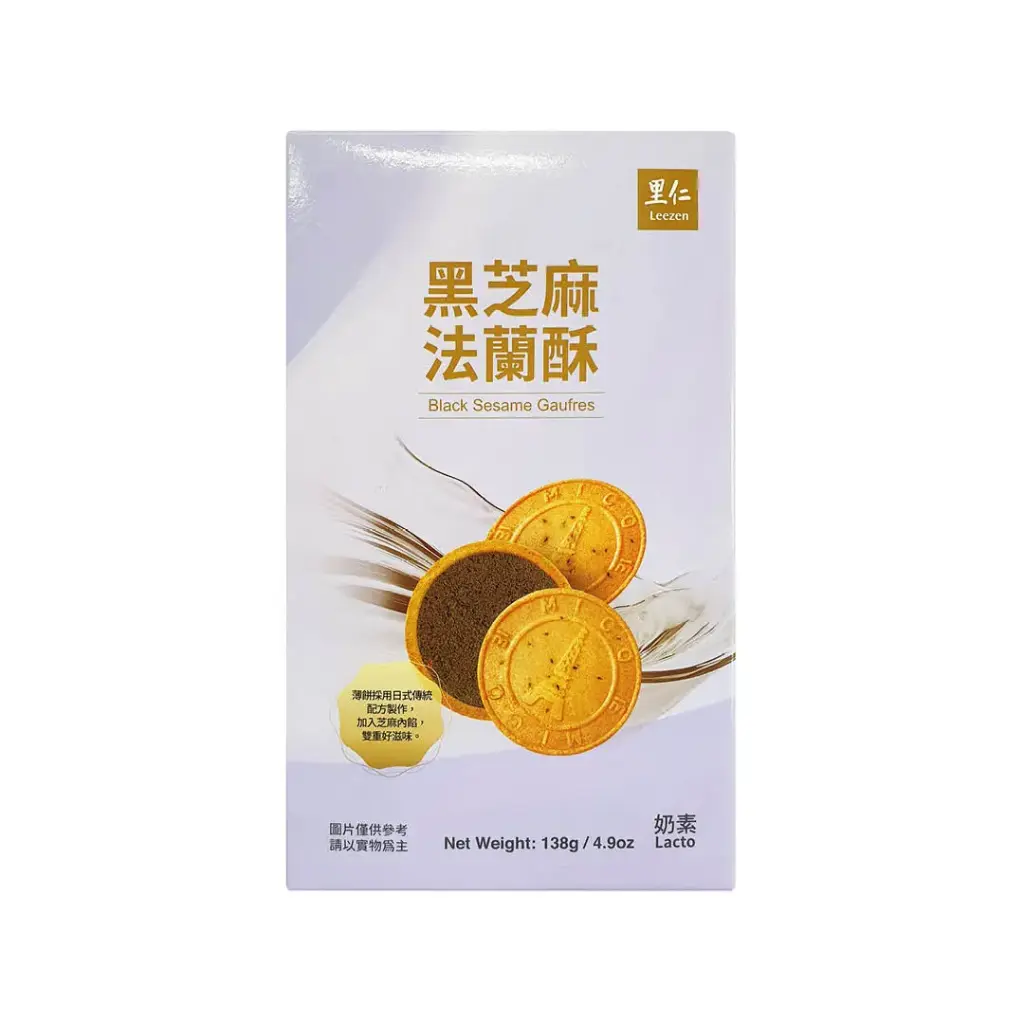 [LEEZEN] Black Sesame Gaufres (11.5g x 12 pkt)