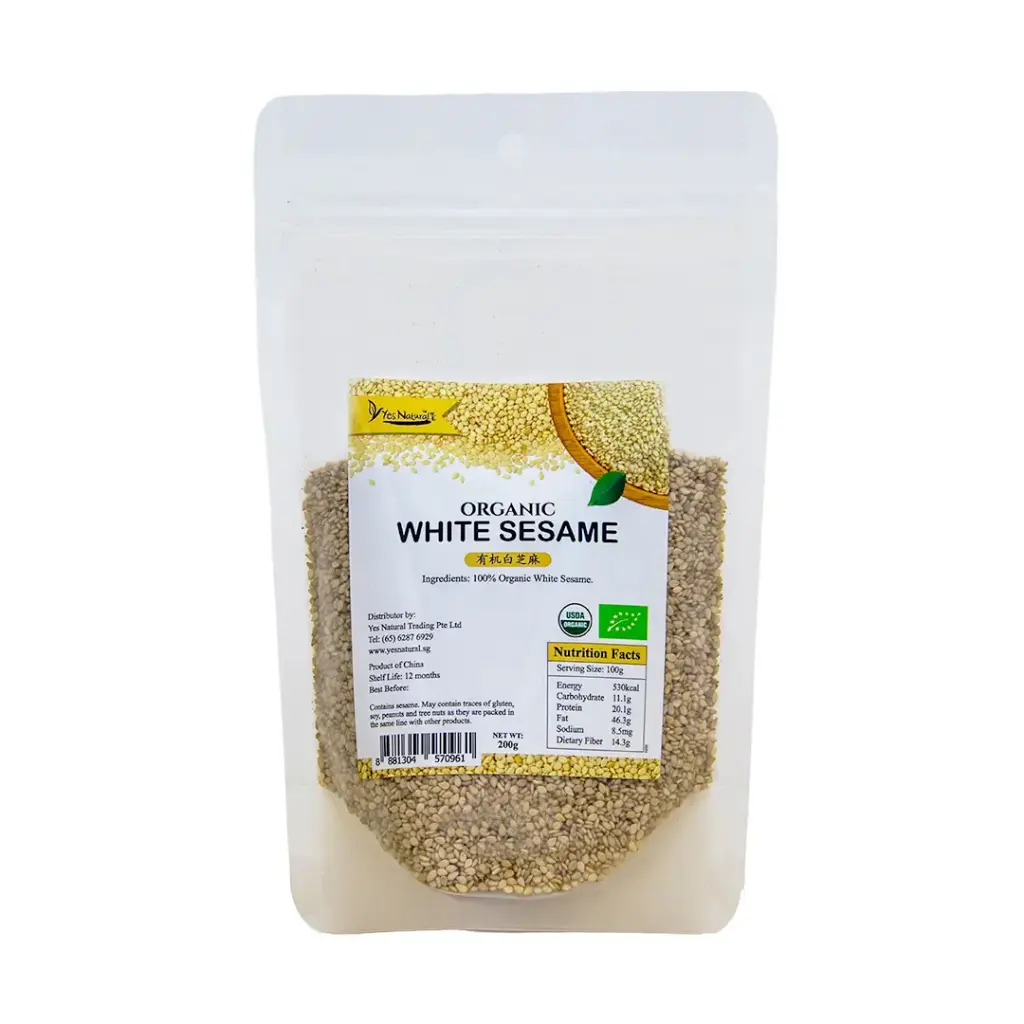 [YES NATURAL] Organic White Sesame (200g)