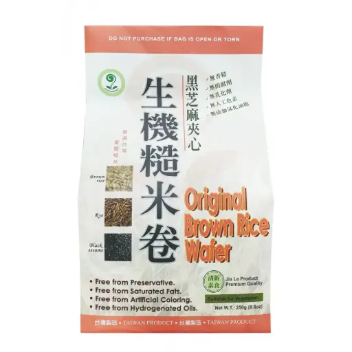 [SNC-BIS-250G-968] [JIA LE] Original Brown Rice Wafer (250g)