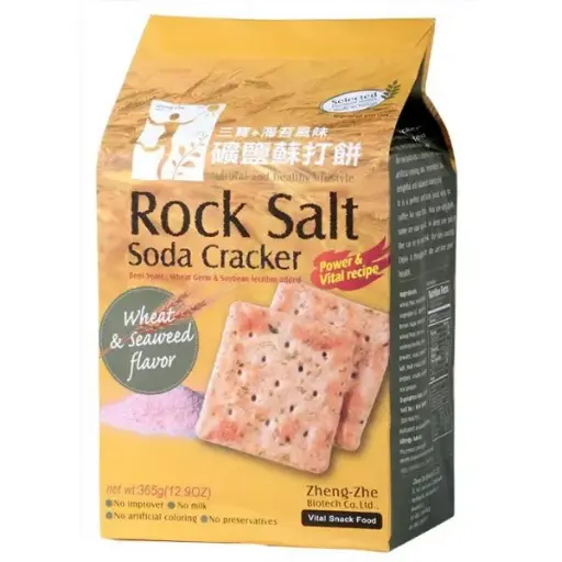 [SNC-BIS-365G-1008] [ZHENG-ZHE] Rock Salt Soda Cracker (Wheat & Seaweed) (365g)