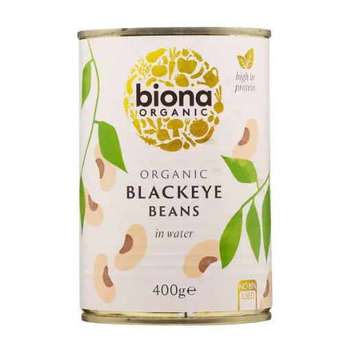 [BIONA ORGANIC] Organic Blackeye Beans In Water (400g)