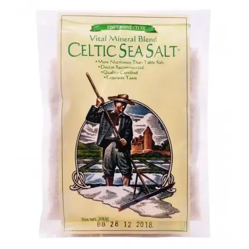 [PAN-SGS-200G-1457] [RADIANT WHOLE FOOD] Celtic Sea Salt Fine (200g)