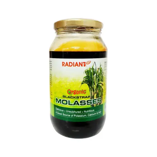 [PAN-SUG-450ML-1310] [RADIANT WHOLE FOOD] Organic Black Strap Molasses (450ml)