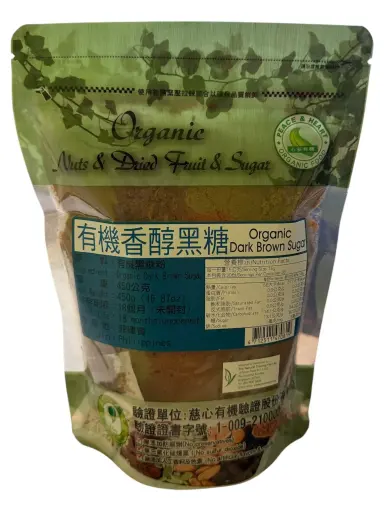 [PAN-SUG-450G-1302] [PEACE & HEART] Organic Dark Brown Sugar (450g)