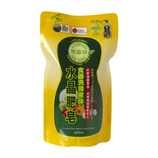 [HSH-DIS-800ML-647] [水晶肥皂] Crystal Dish Wash Liquid Soap Refill (800ml)