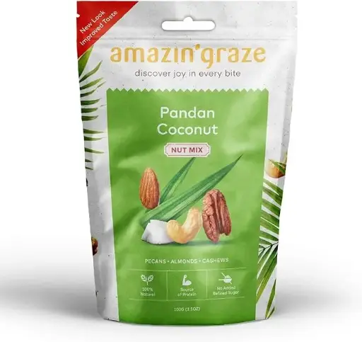 [AMAZIN GRACE] Pandan Coconut Nut Mix (100g)