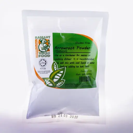 [PAN-FLR-200G-801] [RADIANT WHOLE FOOD] Arrow Root Powder (200g)