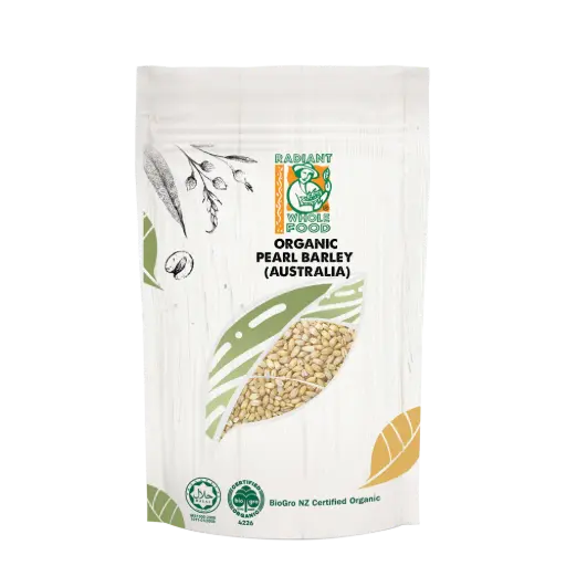 [PAN-GRN-500G-805] [RADIANT WHOLE FOOD] Organic Barley Pearl (500g)
