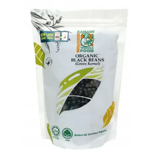 [PAN-GRN-500G-806] [RADIANT WHOLE FOOD] Organic Black Beans (500g)